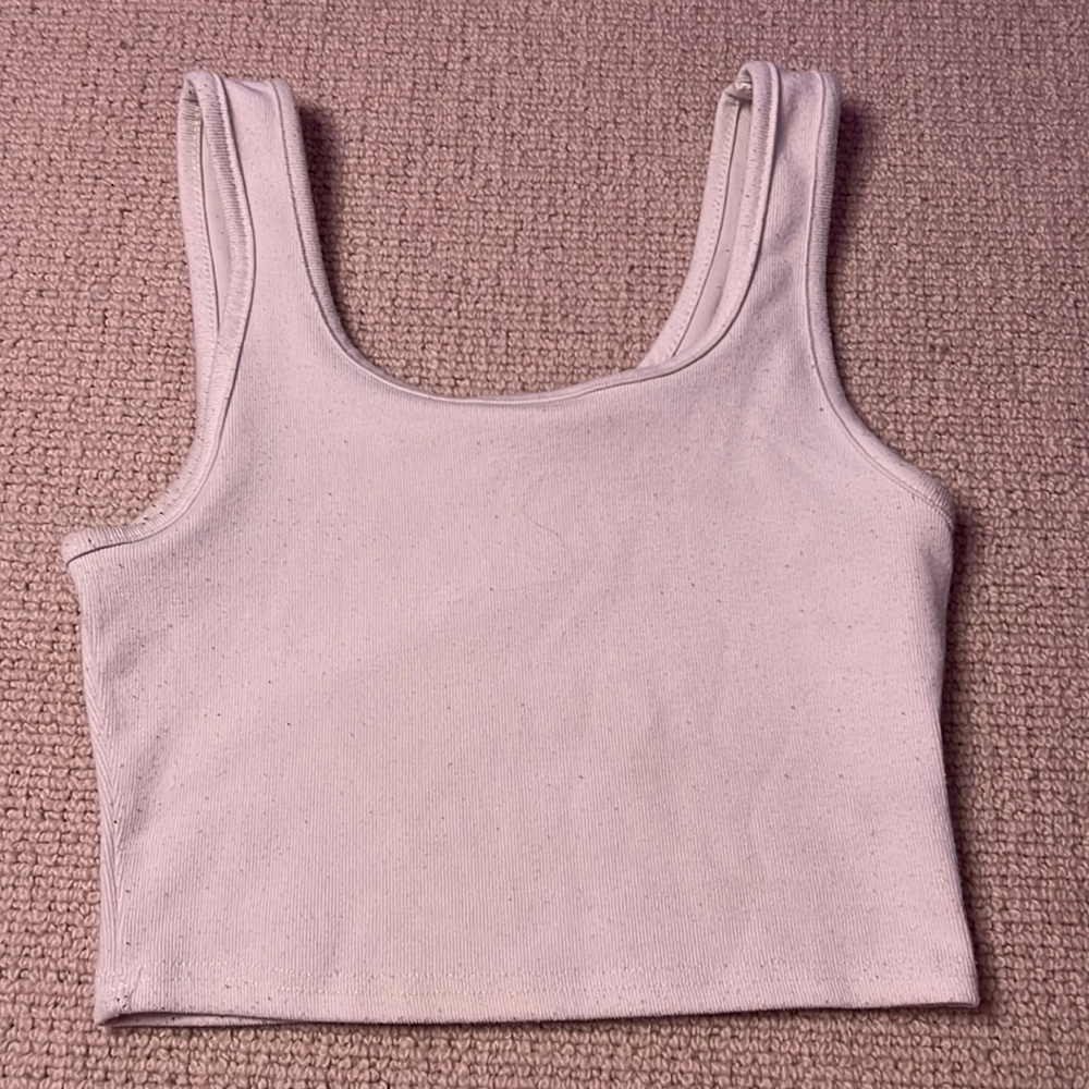 Plain white tank top